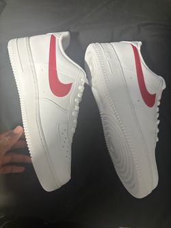 Airforce 1 white and red