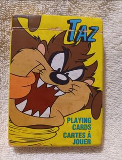 Vintage Looney tunes taz - Mayhem playing cards
