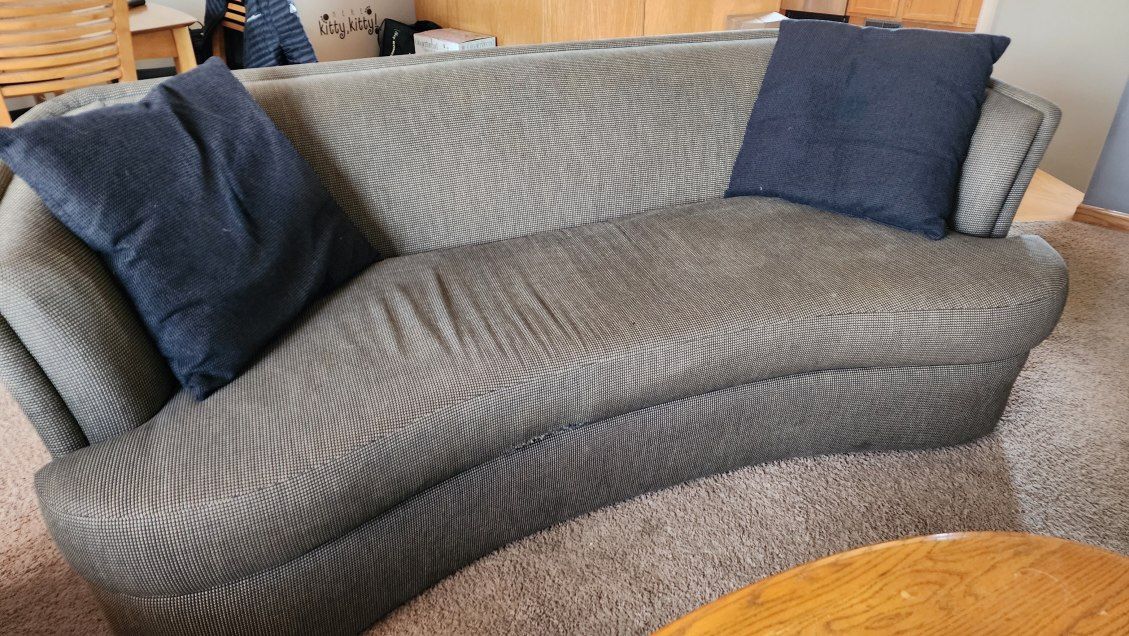 Couch and 360 Swivel Rocker Chair