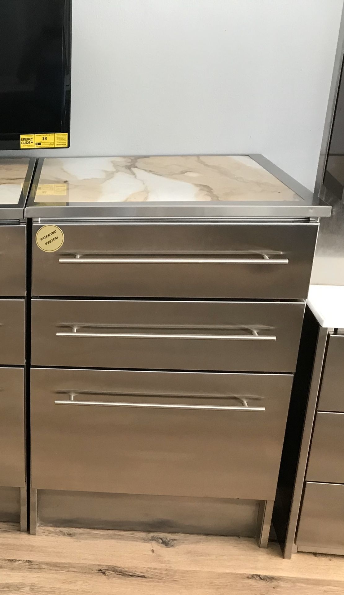 Stainless Steel 3 Drawer Cabinet