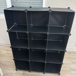 Cube Storage Organizer Closet Storage Shelves DIY Stackable Plastic Storage 12