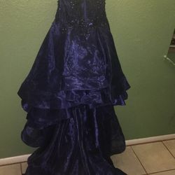 Prom Royal Blue Long-Tail Dress