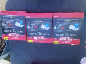 3 for $10 New Wieman Glass top cleaning pads