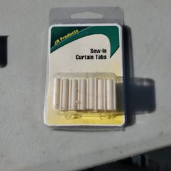 Sew-In Curtain Tabs - Type C,Ivory
