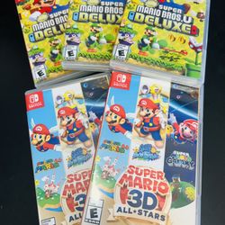 New Super Mario Deluxe - Super Mario 3D ALL Stars - Bundle Price - $100 - Nintendo Switch Games 