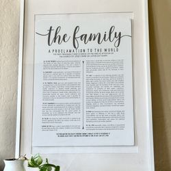 The Family— A Proclamation To The World / Wall Art 37”