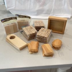 Set Of Wooden Crafts