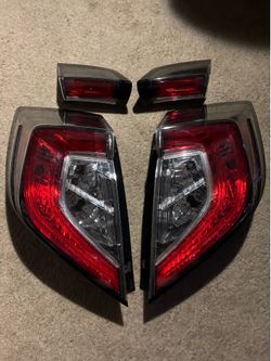 OEM 2021 Honda Civic Sport Touring Hatchback 4-piece Tail Light Set (Left/Right Inner + Outer)