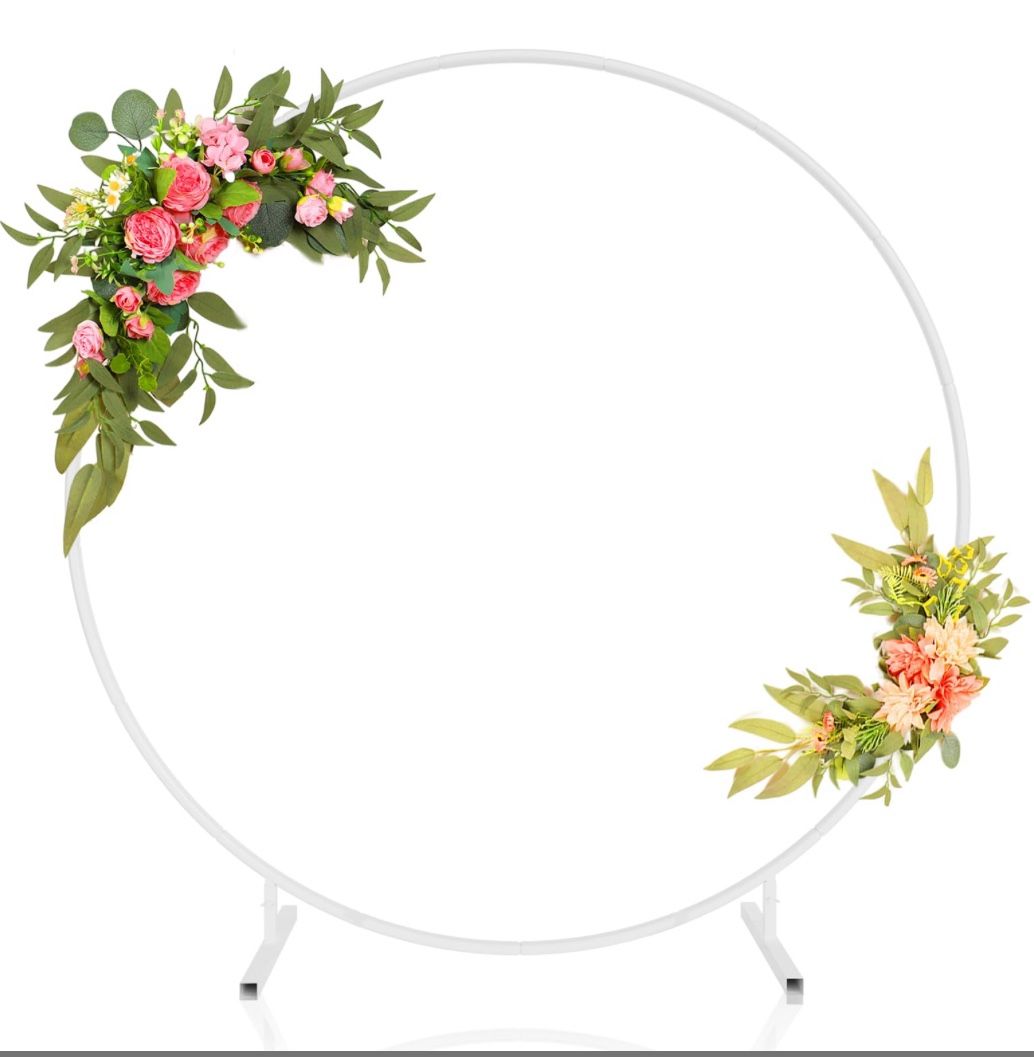 White Round Backdrop