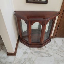 Small Curio And Mirror 