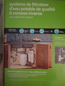 Brand new ge water filtration system for under sink cash only new