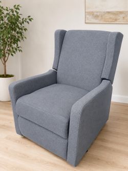 Grey Recliner Swivel Chair Nursery