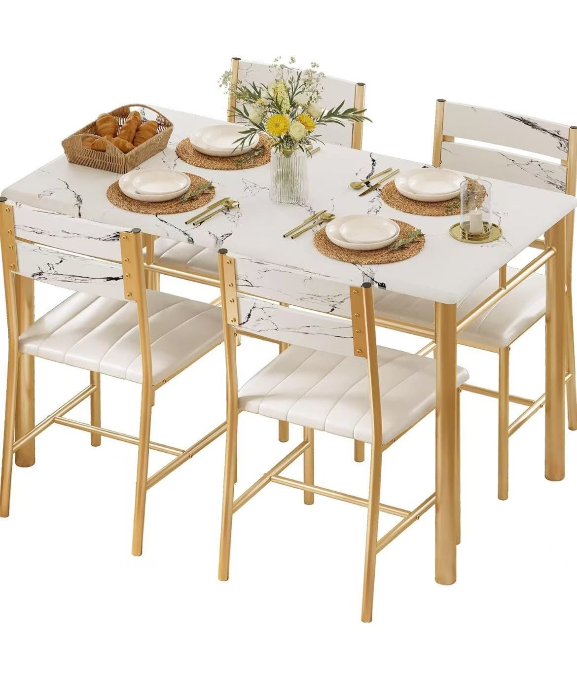 Dining table set for 4,