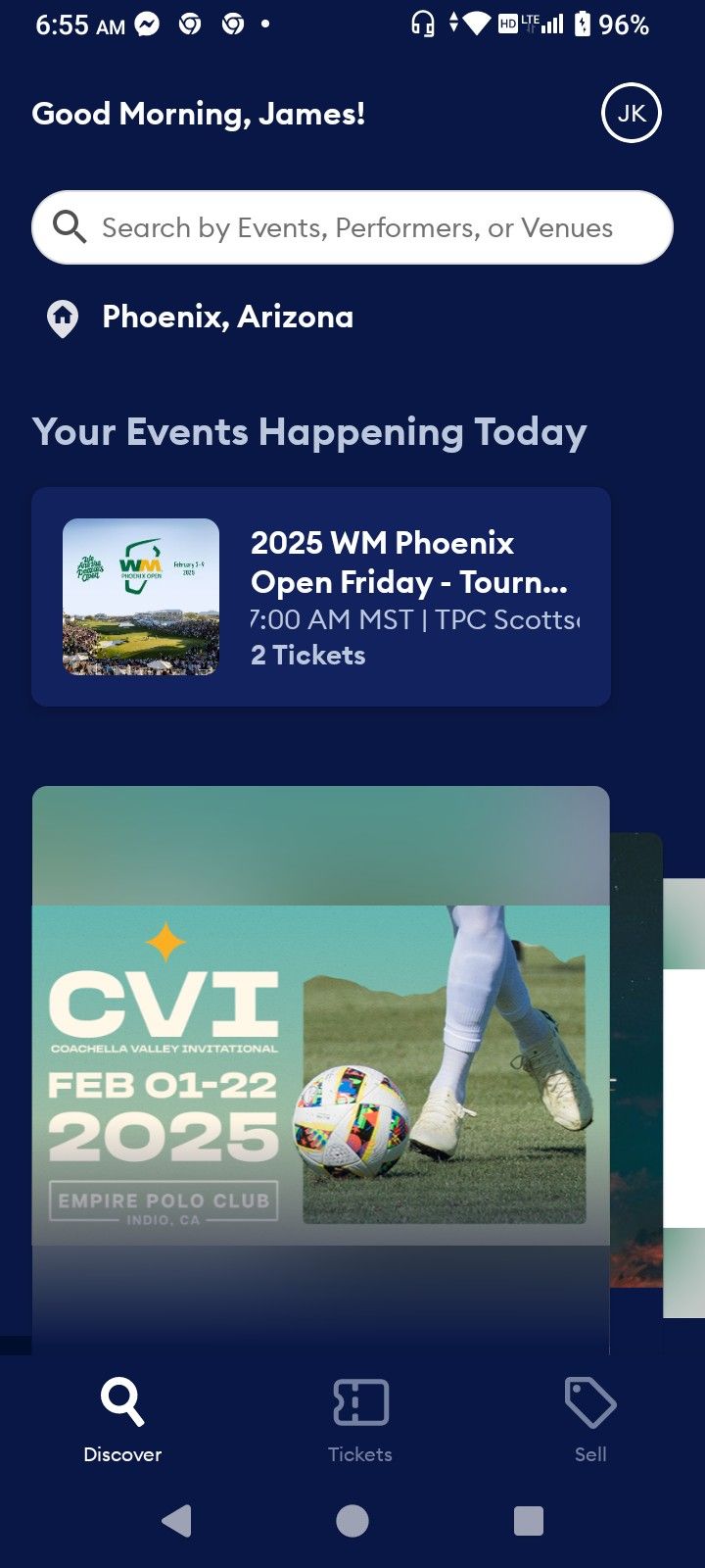 LAST MINUTE Tickets To WM OPEN!