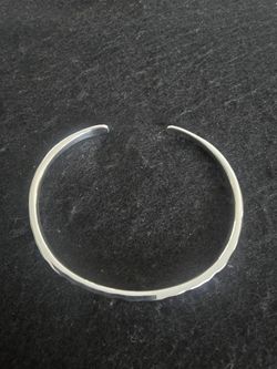 925 Sterling Silver Hammertone Cuff 