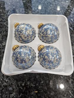 Beautiful Blue Ornaments 