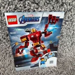 LEGO Marvel Avengers 76140 Iron Man Mech Instruction Manual Booklet ONLY