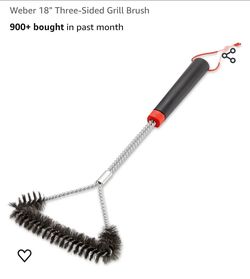 Weber 18" Three sided grill brush
