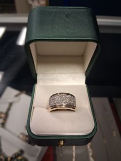 Top Dollar 4 Gold USA | 14K Gold & Princess-Cut Men's Diamond Ring
