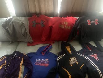 Lot of 8 boys hoodies