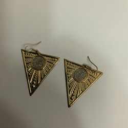 Gold foil Earrings 