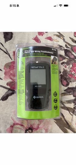 GREENLEE / NC-500 / NETcat - PRO 2 / DIGITAL VDV WIRING TROUBLESHOOTER