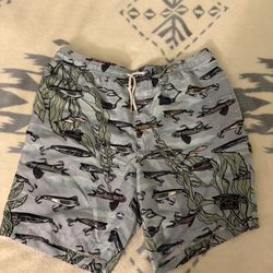 Dark Seas Men’s Fishing Lure Board Shorts Size Medium