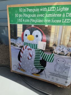 Pinguino Con Luces LED