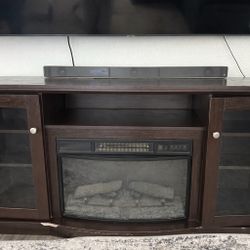 TV Stand / Entertainment Center with Electric Fireplace