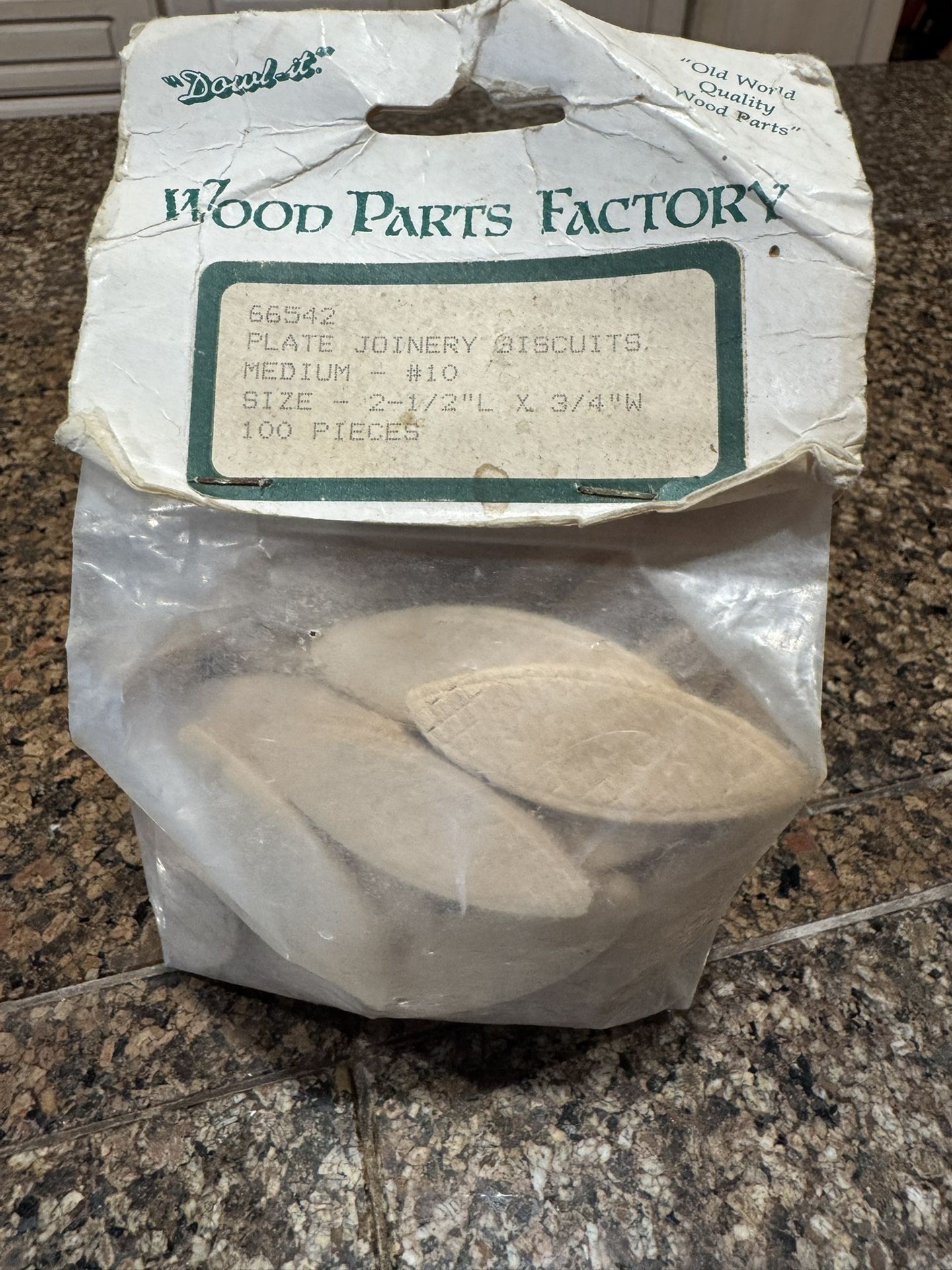 New Package Of 100 Piece Wood Jointing Biscuits