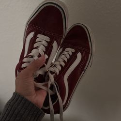 Burgundy Vans