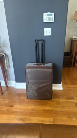 Tumi brown ballistic nylon suitcase