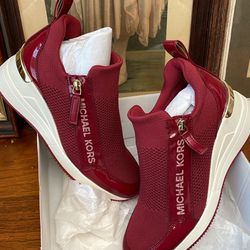 Michael Kors Willis wedge trainers