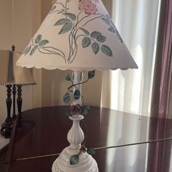 Adorable Artisian Lamp Approximately 30 inches Tall X 17 inches Wide Made in USA