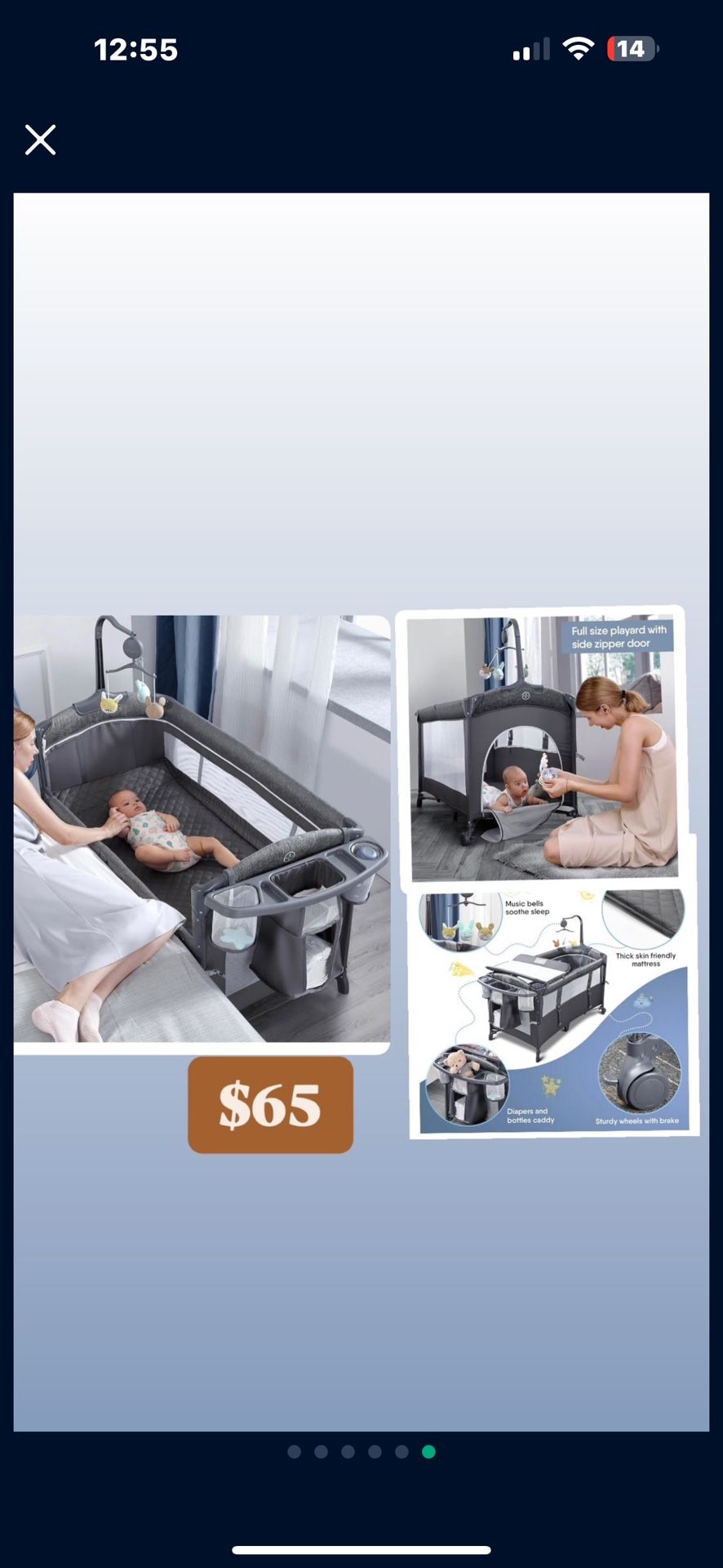 Brand new - 4 in 1 Portable Baby Bassinet