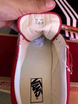 Old Skool Racing Red/True White Vans