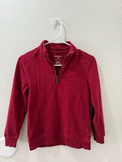 Tommy Bahama Youth Large (10/12) Red Quarter-Zip Sweatshirt Pullover