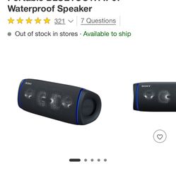 Sony Bluetooth Speaker 