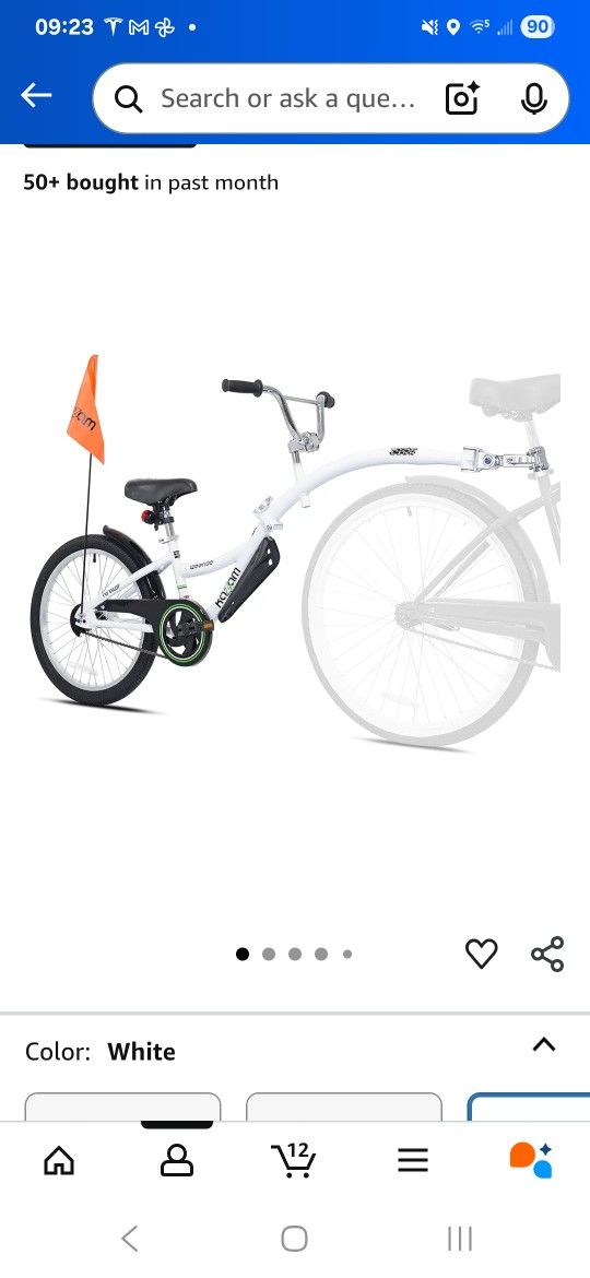 Wee Ride Tandem Fixed Kids Bike Trailer