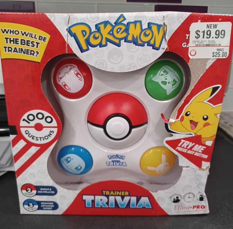 Pokemon Trivia Game 