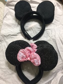 Minnie/ Mickey Mouse ears set