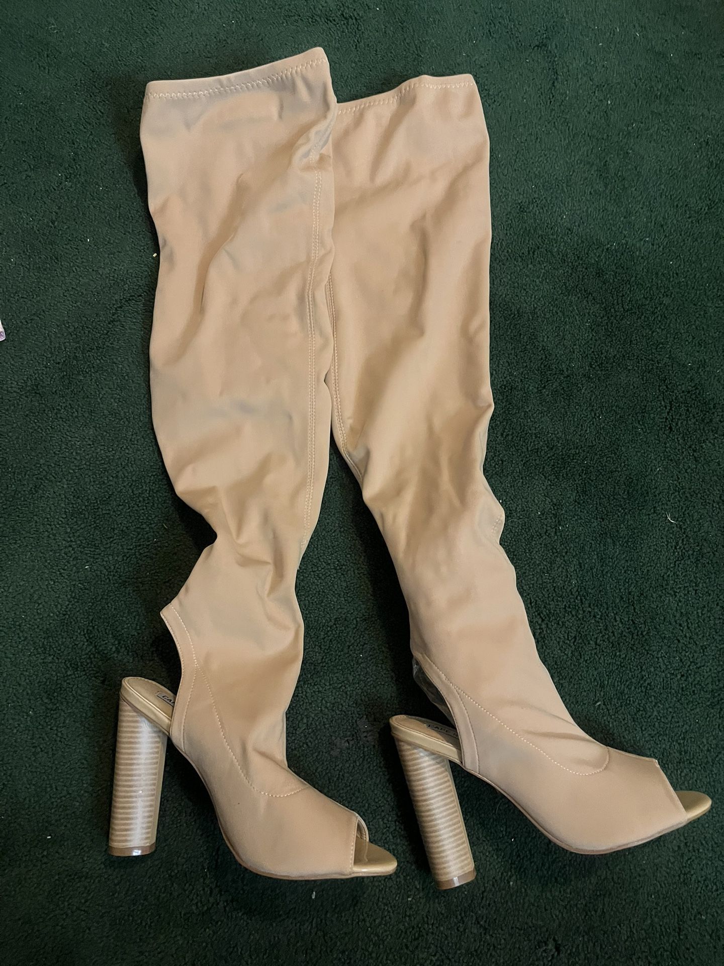 Tan Knee High Boots 