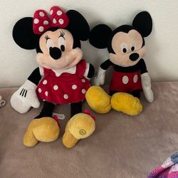 Mickey And Minnie Mouse Plush