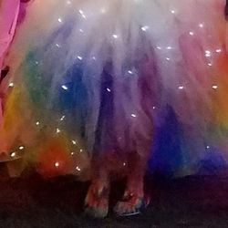 LED Rainbow Wedding Or Prom Dress