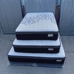 Queen Size Mattress Pillow Top New 12"