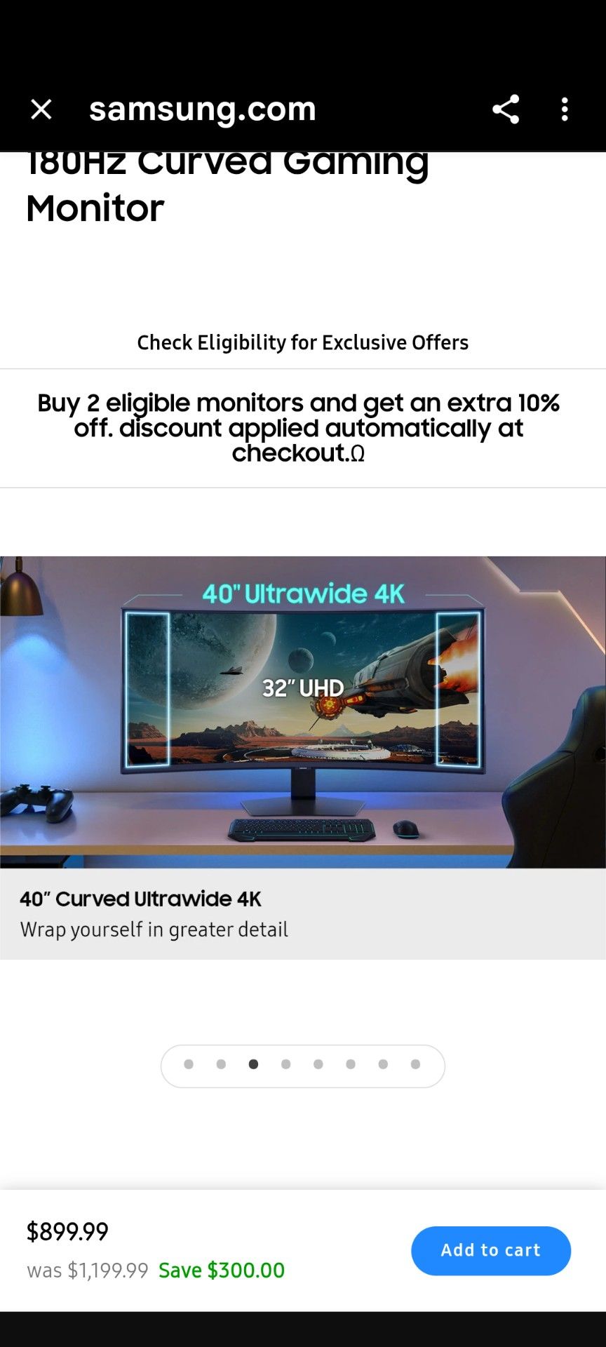 Samsung 40" Monitor