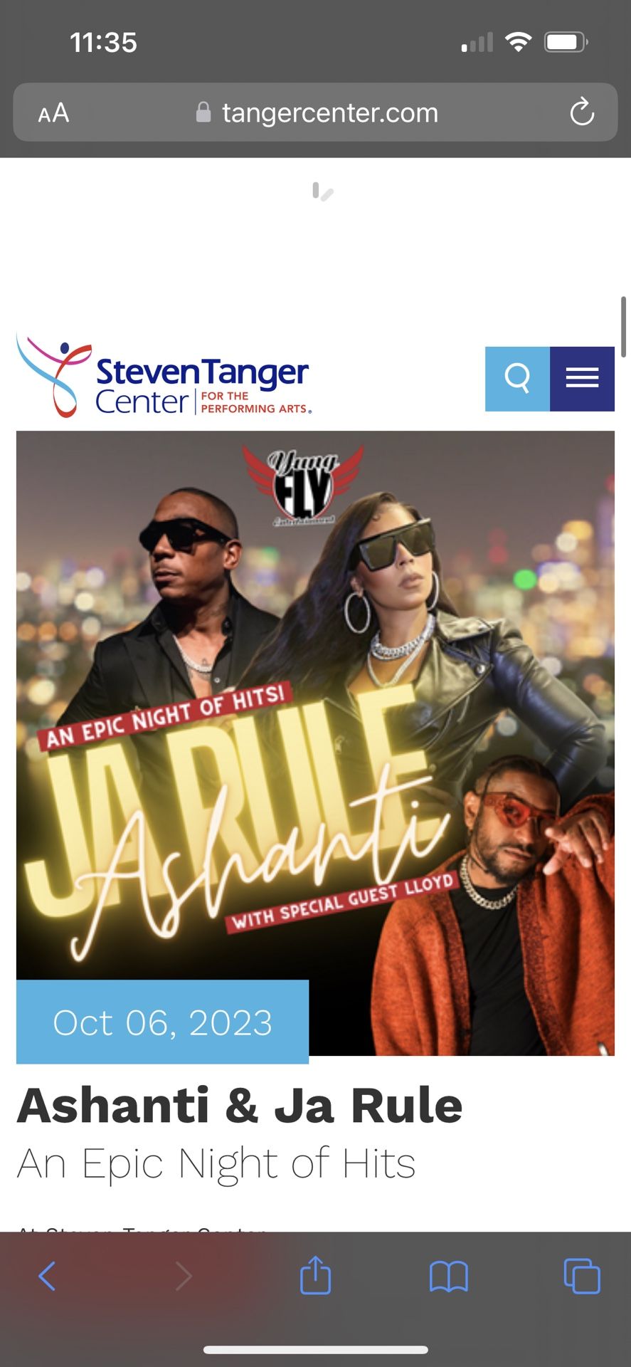Ja Rule And Ashanti. 2 Tickets. OCT 6. Greensboro