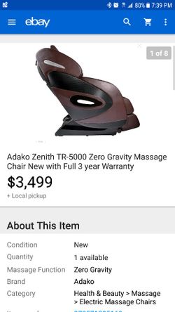 Adako massage chair zenith full 2024 body zero gravity 3d massage chair