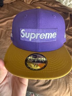 Supreme purple/Gold New Era Lakers