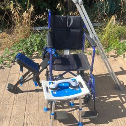 Wheelchair, Crutches, Shower Stool & Handle